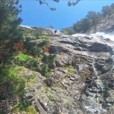 Barranco Caldares - Primer rapel